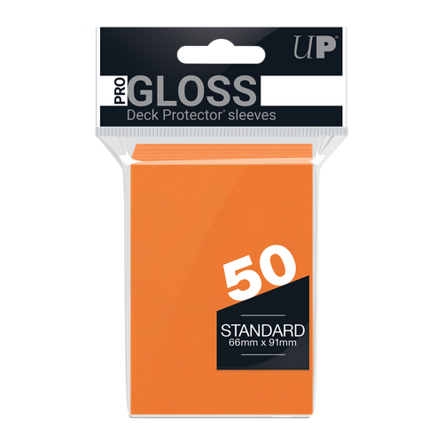 PRO-Gloss Standard Deck Protector Sleeves (50ct), Orange