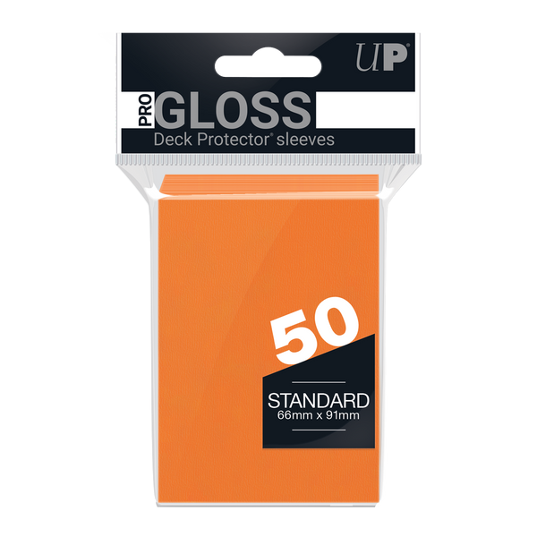 PRO-Gloss Orange Deck Protector Sleeves 50ct - Ultra PRO – Ultra