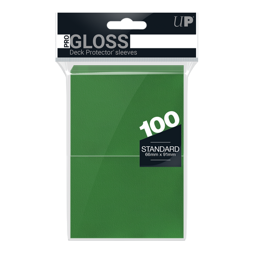 PRO-Gloss Standard Deck Protector Sleeves (100ct), Green