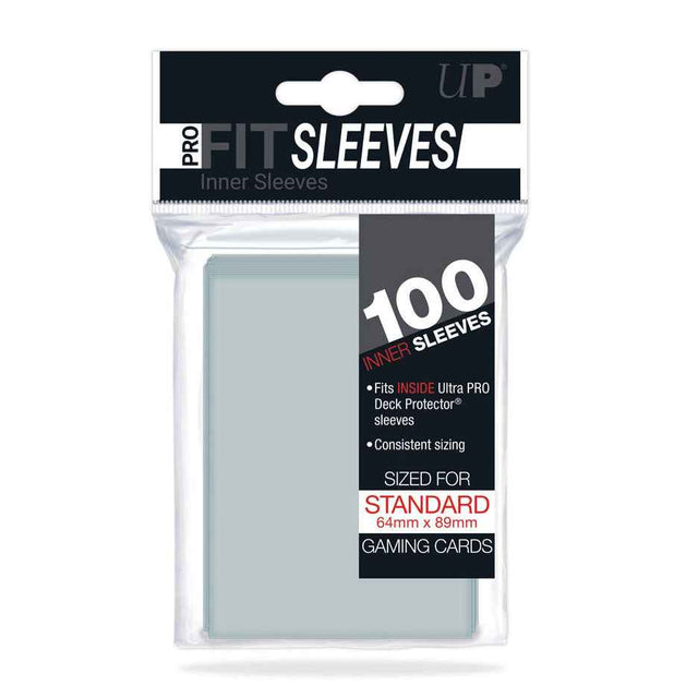 Paquet Ultra PRO Pro-Fit de 100 inner sleeves pour cartes standard