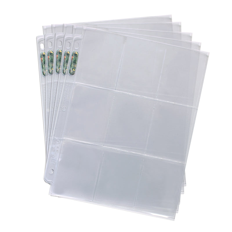 Ultra Pro Platinum Series 25 count 9 Pocket Baseball Card 3 Ring Album Pages  (25 Pack)