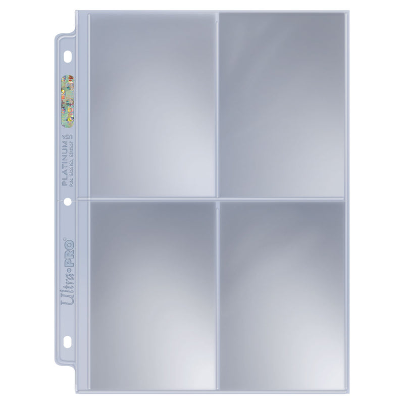 Platinum Series 4-Pocket Pages (25ct) for 3.5" x 5" Cards | Ultra PRO International