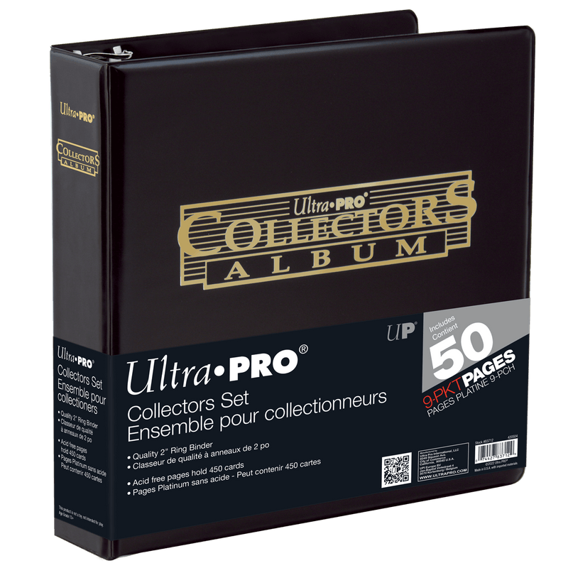 2" Black and Gold Foil Collectors Album with 9-Pocket Platinum Pages (50ct) for Trading Cards | Ultra PRO International