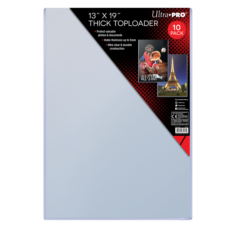 13" x 19" Thick Toploaders (10ct) | Ultra PRO International