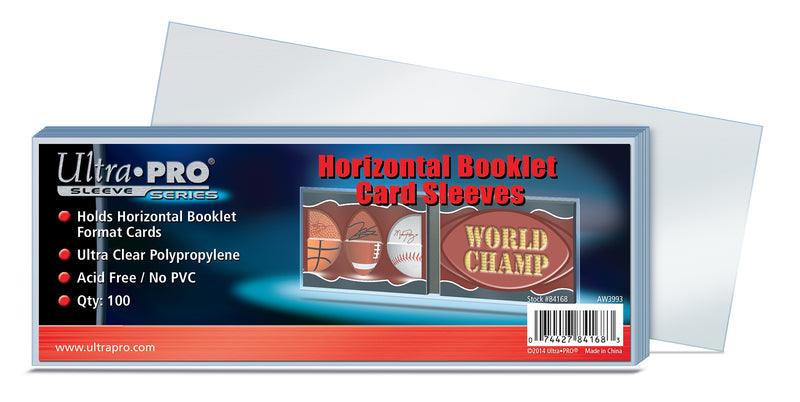 Horizontal Booklet Card Sleeves (100ct) | Ultra PRO International
