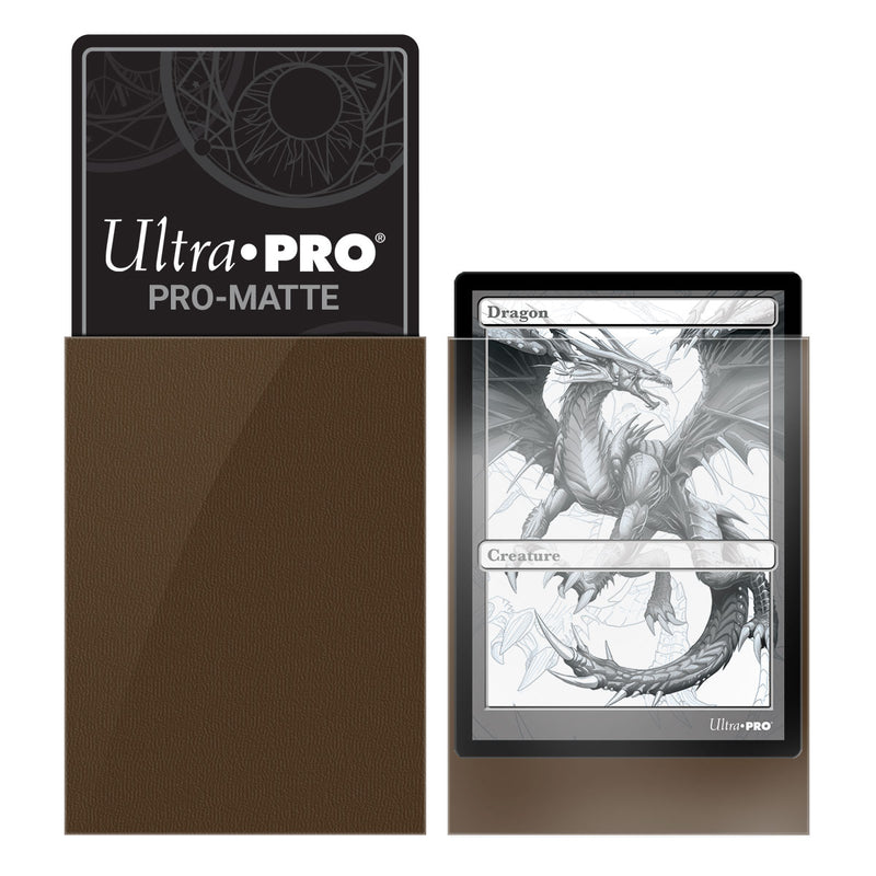  Ultra Pro PRO-MATTE (600 Count) Standard Black Deck Protector  Sleeves - Magic The Gathering 12 Pack Box/Case : Toys & Games