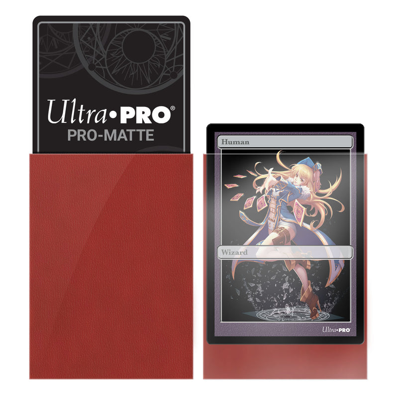 Ultra Pro Sleeves - 60 count - Pro Matte - Red - Small