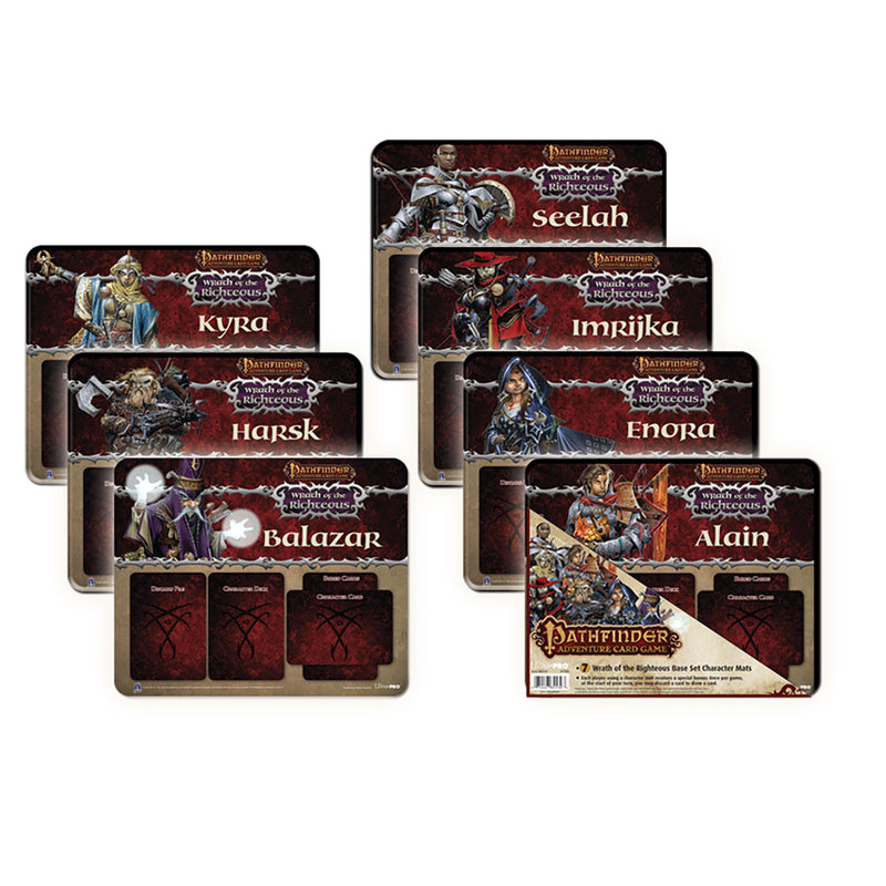 Wrath of the Righteous Base Set Mini Mats (7ct) for Pathfinder Adventure Card Game | Ultra PRO International
