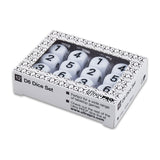 White D6 Dice Set (12ct) | Ultra PRO International