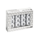 White D6 Dice Set (12ct) | Ultra PRO International