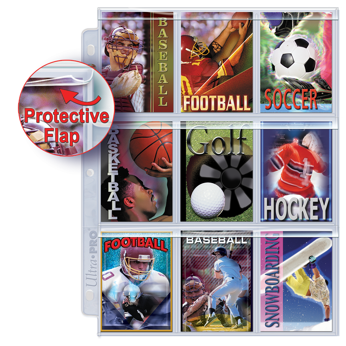 Premium Series 9-Pocket Secure Pages (100ct) for Standard Size