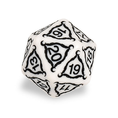 Titan Jumbo Ivory D20 RPG Dice | Ultra PRO International