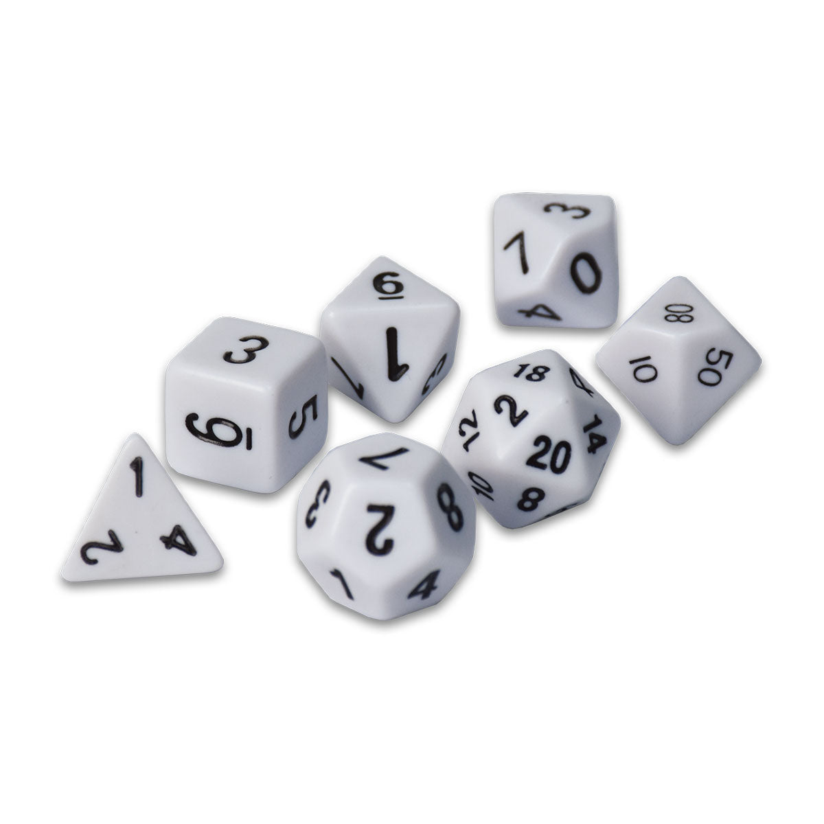 White RPG Dice Set (7ct) | Ultra PRO International