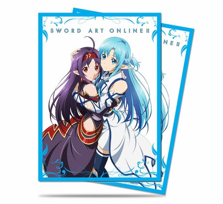 Yuuki & Asuna Standard Deck Protector Sleeves (65ct) for Sword Art Online II | Ultra PRO International