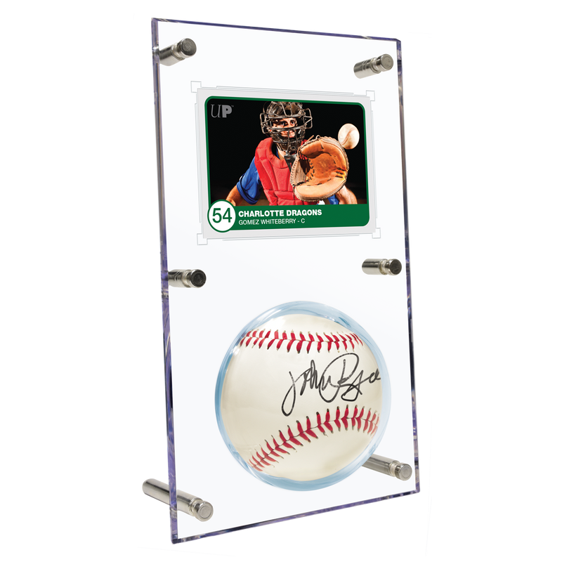 Baseball & Card (35PT) Clear Flip Display Case | Ultra PRO International