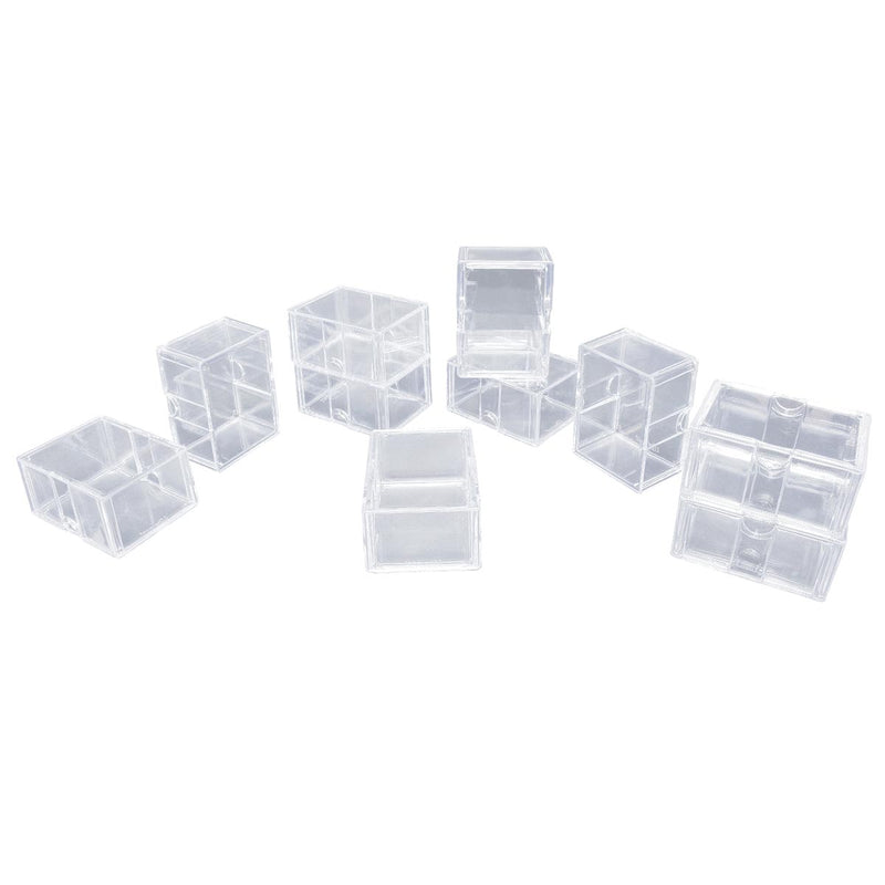 Square Clear Plastic Acrylic Protector Containers Case For Board Game  Holder