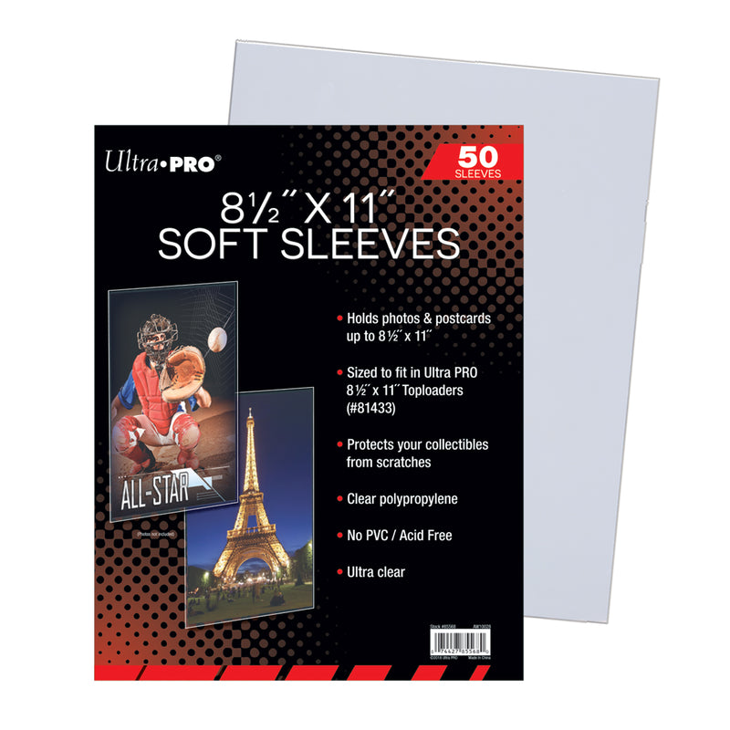 8-1/2" x 11" Soft Sleeves (50ct) | Ultra PRO International