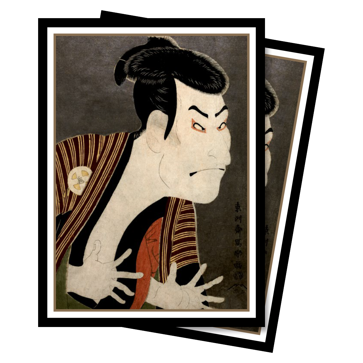 Fine Art The Actor Standard Deck Protector Sleeves (65ct) by Toshusai Sharaku | Ultra PRO International