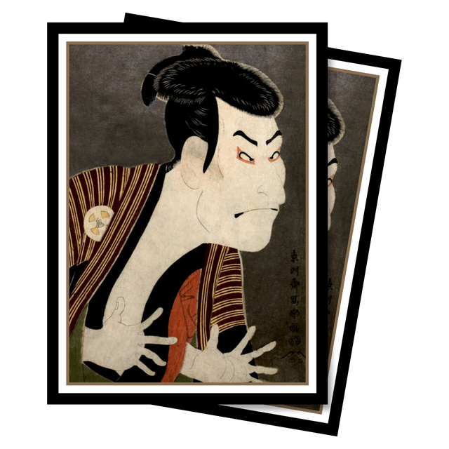 Fine Art The Actor Standard Deck Protector Sleeves (65ct) by Toshusai Sharaku | Ultra PRO International