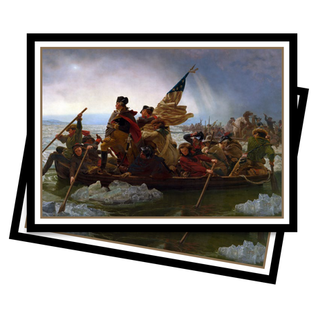 Fine Art Washington Crossing the Delaware Standard Deck Protector Sleeves (65ct) by Emanuel Leutze | Ultra PRO International