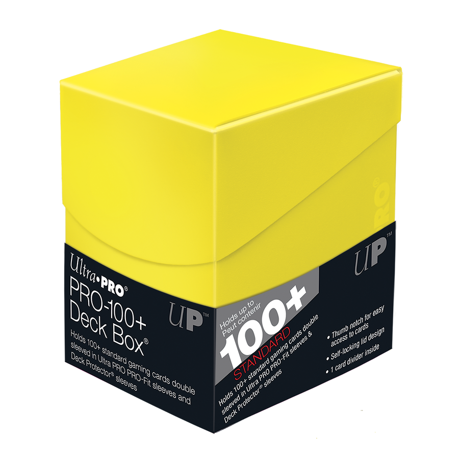 Ultra Pro Eclipse Pro 100+ Deck Box – Blanc Arctique – Contient 110 Cartes – Couvercle Auto-Bloquant – 10x7.5x8 Cm