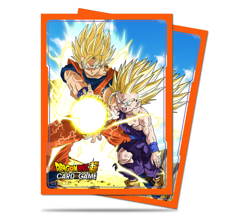 Father-Son Kamehameha Standard Deck Protector Sleeves (65ct) for Dragon Ball Super | Ultra PRO International