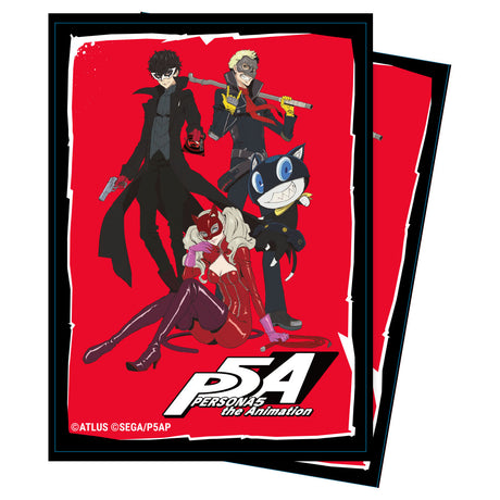 The Phantom Thieves Standard Deck Protector Sleeves (65ct) for Persona 5: The Animation | Ultra PRO International