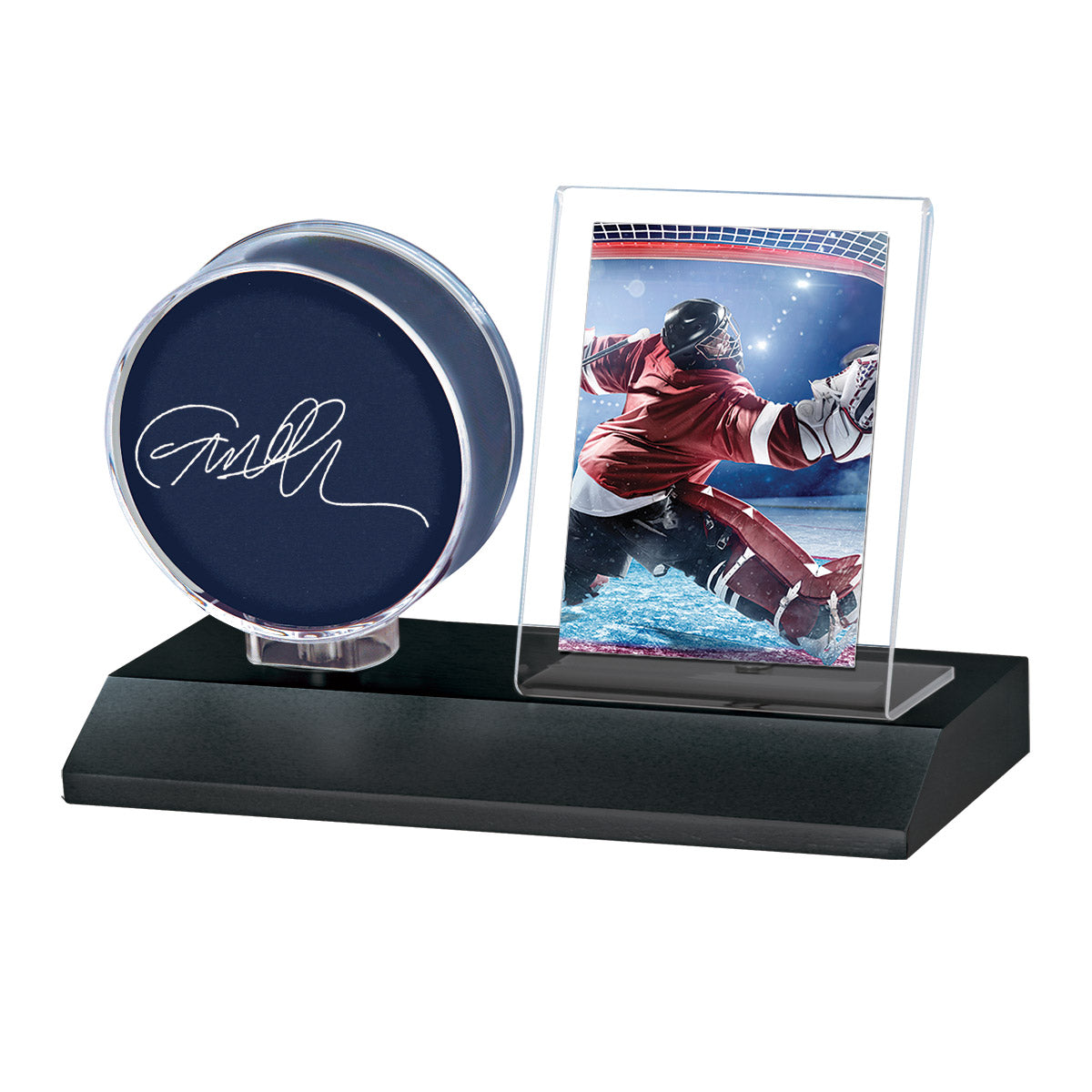 Hockey Puck & Card Wood Display Holder | Ultra PRO International