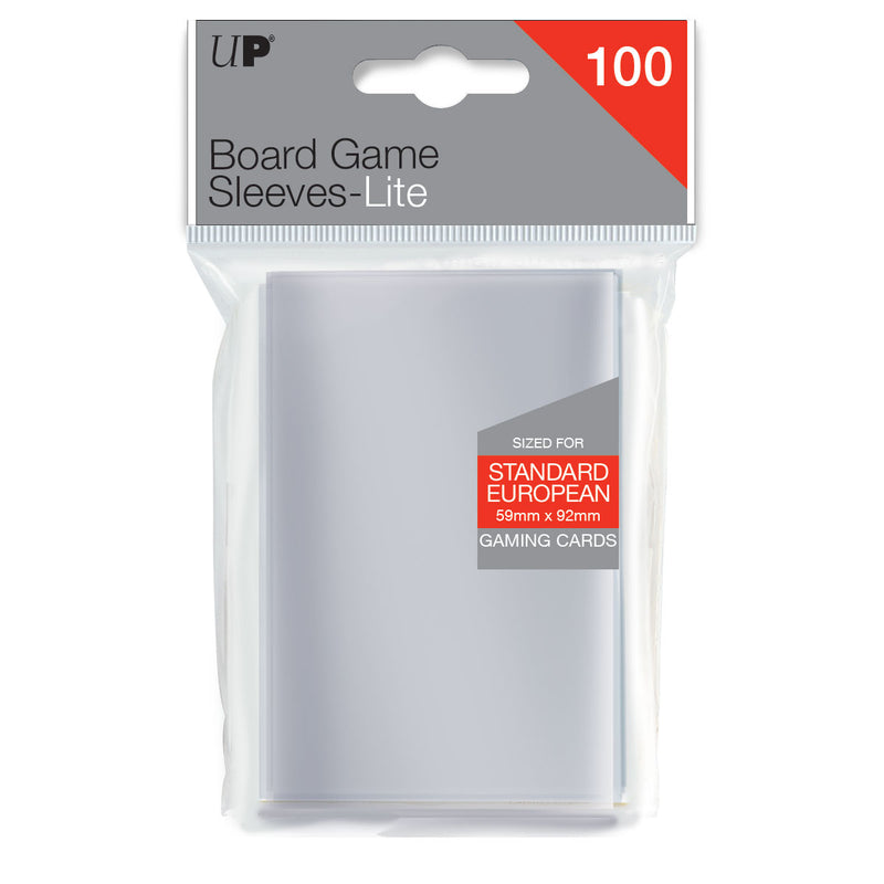 Standard European Lite Board Game Sleeves (100ct) for 59mm x 92mm Cards | Ultra PRO International