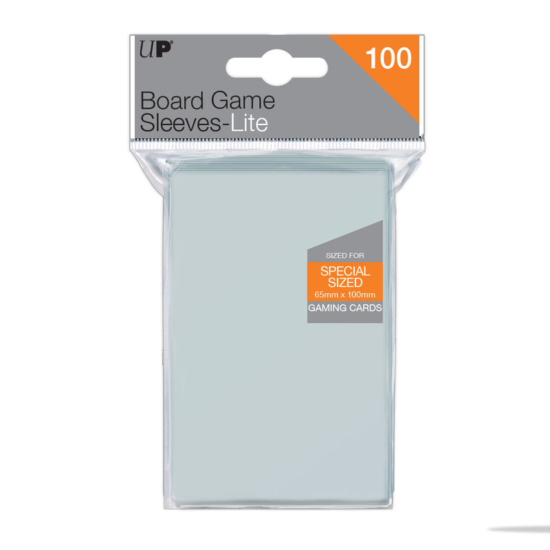Special Sized Lite Board Game Sleeves (100ct) for 65mm x 100mm Cards | Ultra PRO International
