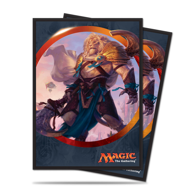 Aether Revolt Ajani Unyielding Standard Deck Protector Sleeves (80ct) for Magic: The Gathering | Ultra PRO International