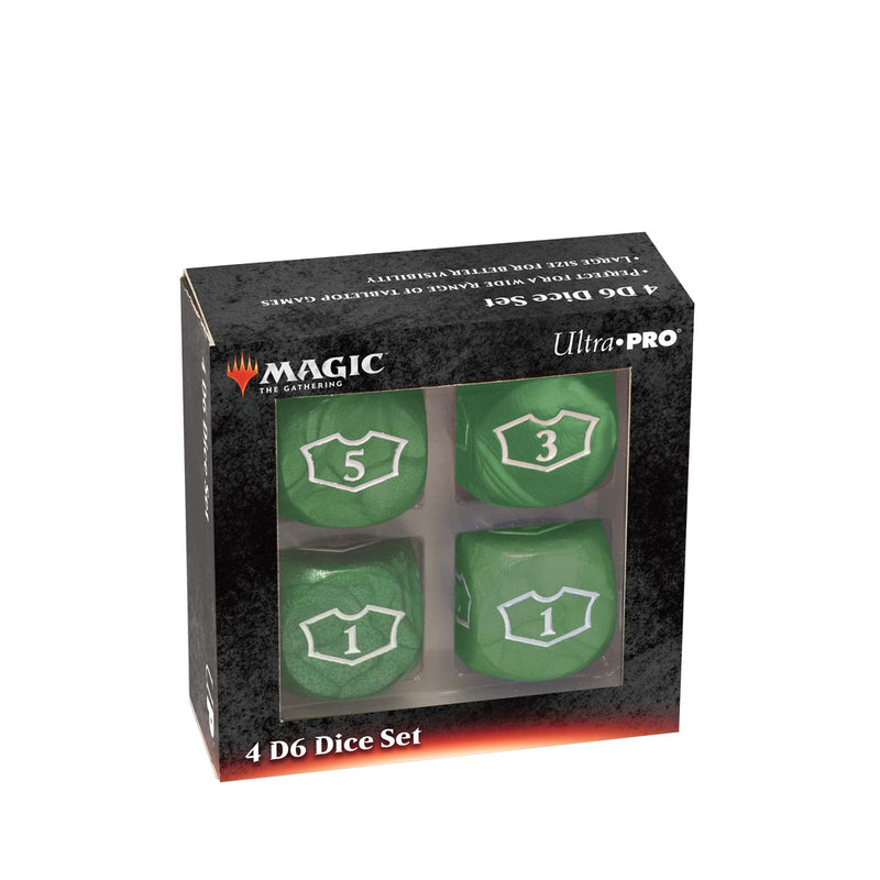 Deluxe Mana D6 Loyalty Dice Set (4ct) for Magic: The Gathering