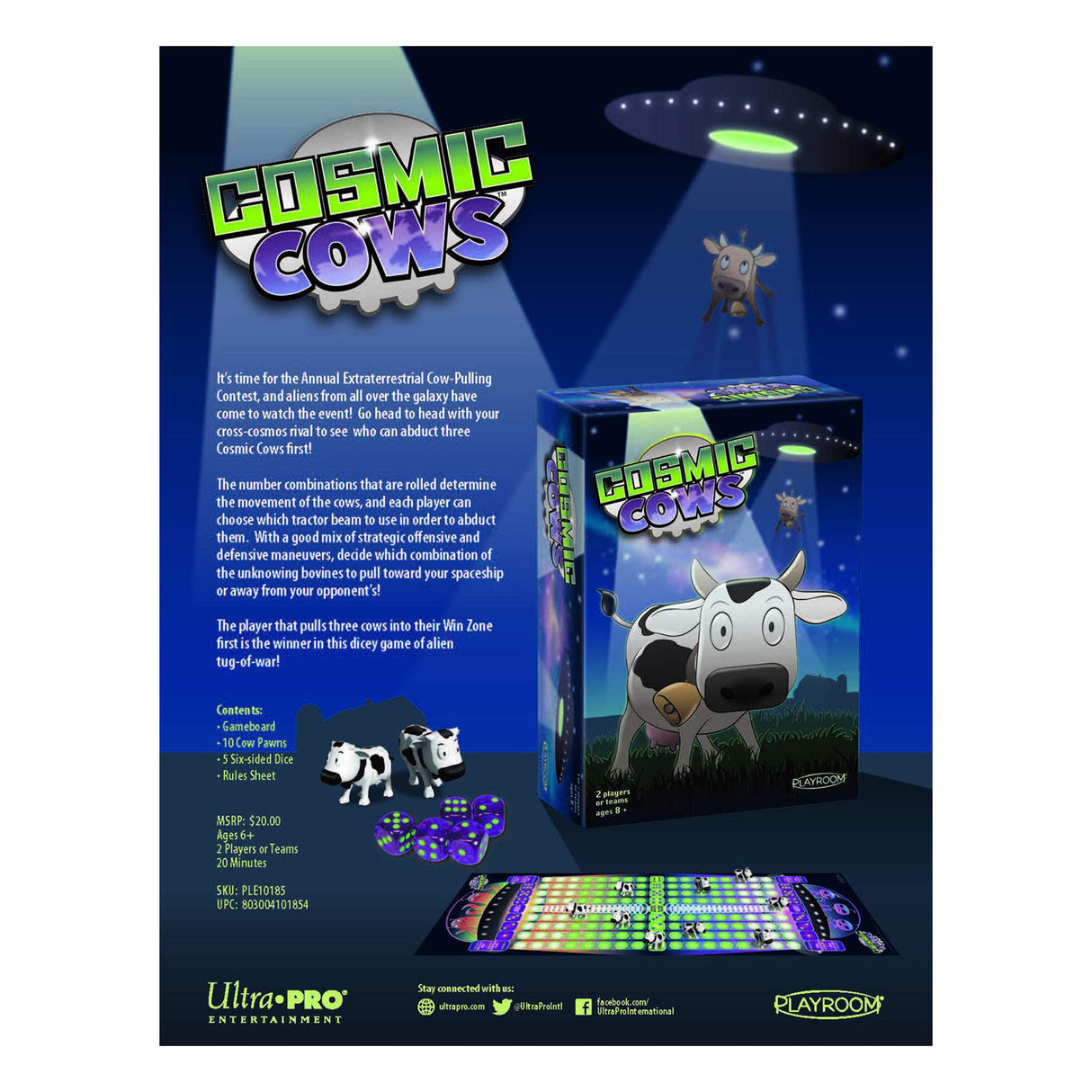 Cosmic Cows: Kids Game for Ages 6 and Up | Ultra PRO Entertainment