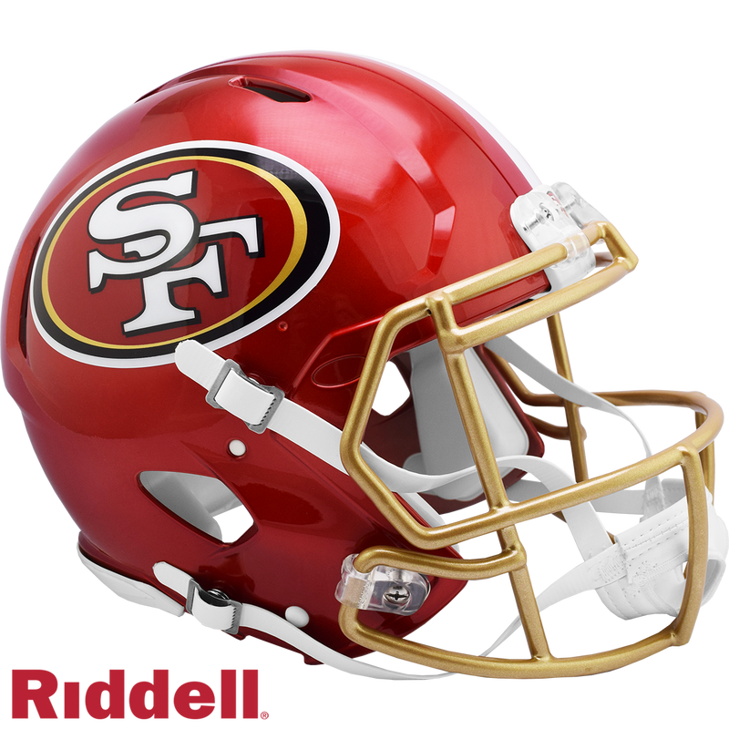 Riddell NFL San Francisco 49ers Alternate Speed Full Size Authentic Helmet | Ultra PRO International