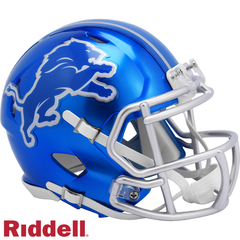 Riddell NFL Detroit Lions Flash Alternate Speed Mini Replica Helmet | Ultra PRO International