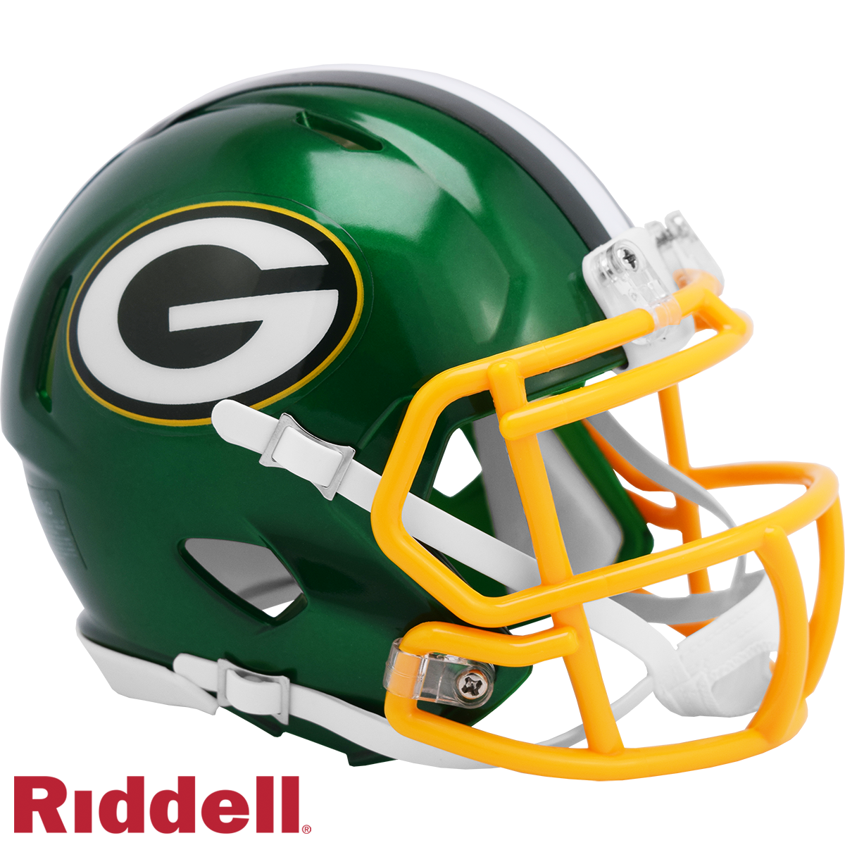 Riddell NFL Green Bay Packers Flash Alternate Speed Mini Replica Helmet | Ultra PRO International