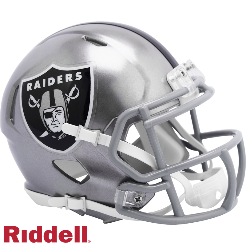 Riddell NFL Las Vegas Raiders Flash Alternate Speed Mini Replica Helmet | Ultra PRO International
