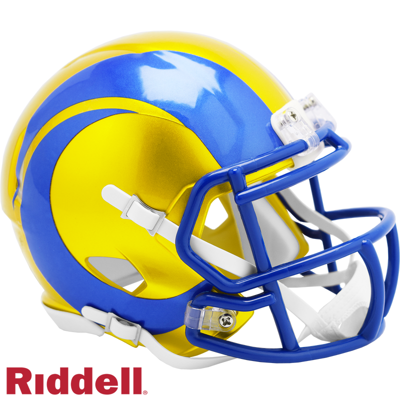 Riddell NFL Los Angeles Rams Flash Alternate Speed Mini Replica Helmet | Ultra PRO International