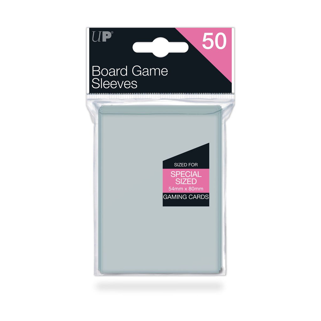 Protèges cartes Spéciaux Matte Board Game Sleeves - Big Square (82x82) par  50 Anti-Reflets - UltraJeux