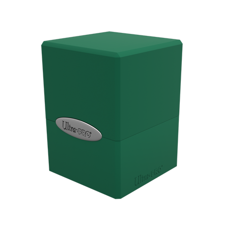 Satin Cube, Forest Green