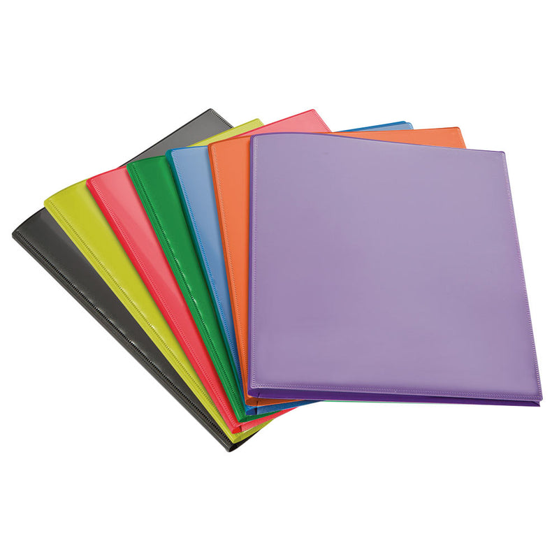 2-Pocket Folders (10ct) with 3-Prong Fastener and Clear Front Pocket