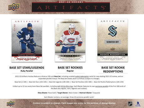 2021-2022 Upper Deck Artifacts Hockey Blaster Box | Ultra PRO International