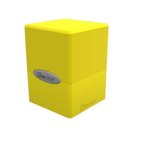 Satin Cube, Lemon Yellow